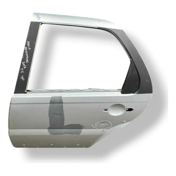 Porta Traseira Esquerda Fiat Palio Adventure 2012 Detalhe 4p Traseira Esquerdo Prateado