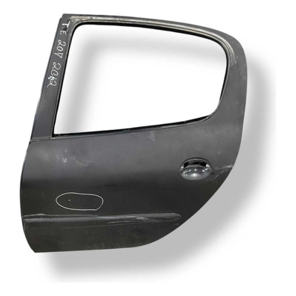 Porta Traseira Esquerda Peugeot 207 2012 2013 A 2015 Detalhe Traseira Esquerdo Cinza