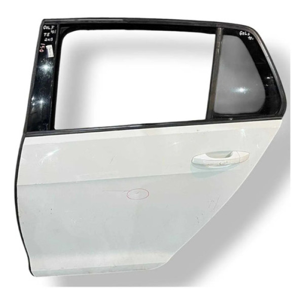 Porta Traseira Esquerda Volkswagen Golf 2013 A 2020 Detalhe Traseira Esquerdo Branco