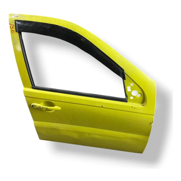 Porta Dianteira Direita Fiat Palio Siena 2008 2009 Detalhe Dianteira Direita Amarelo