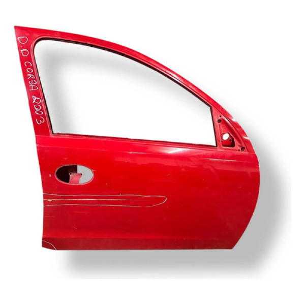 Porta Dianteira Direita Chevrolet Corsa 1.0 2003 Detalhe Dianteira Direita Vermelho