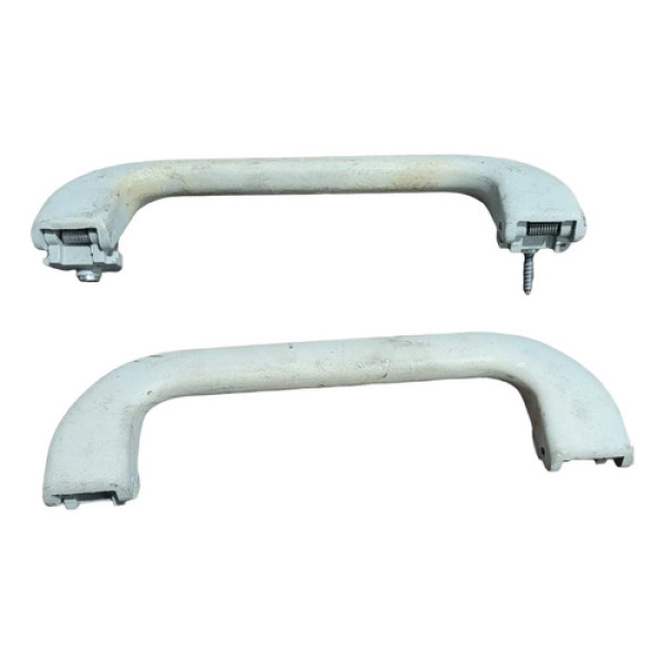 Kit Alça Teto Apoio Braço Volkswagen Crossfox 2011 2012 2013 Branco