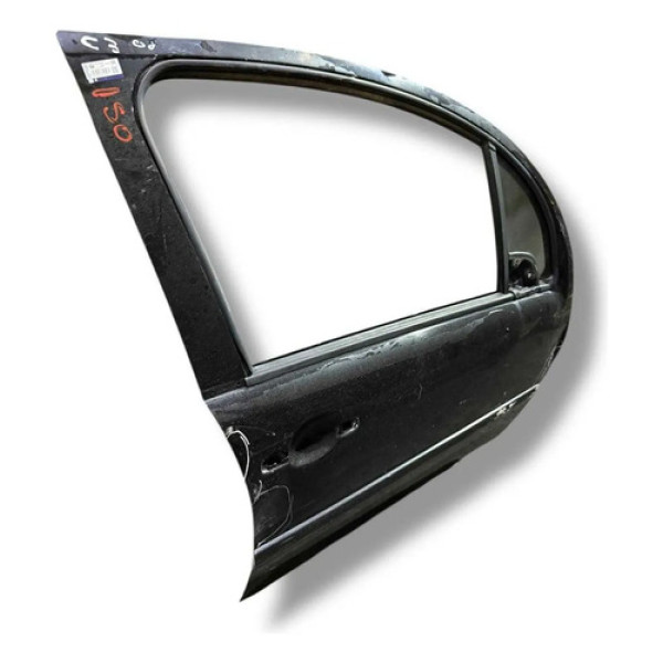 Porta Dianteira Direita Citroen C3 2010 2012 A 2014 Detalhe  Dianteira Direita Preto