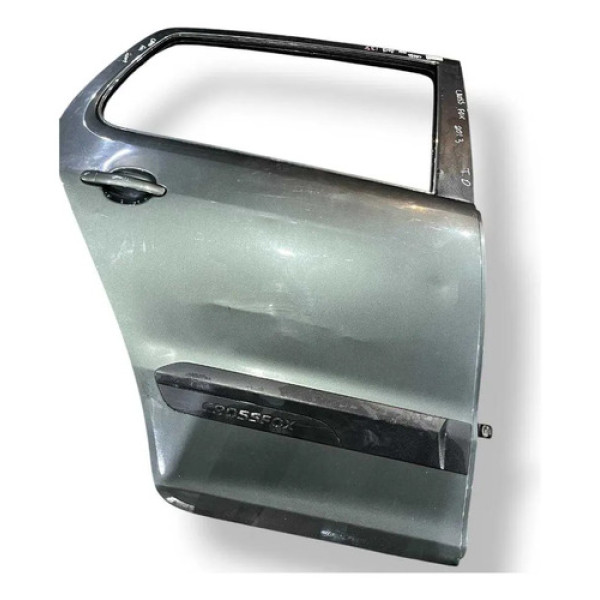 Porta Traseira Direita Volkswagen Crossfox 2012 2013 2014 Traseira Direta Cinza-escuro