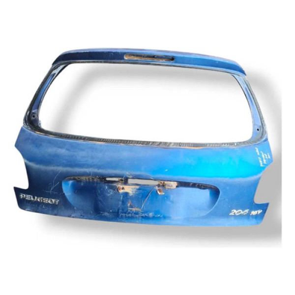 Tampa Traseira Porta Malas Peugeot 206 1999 2000 2001 2002 Azul-escuro