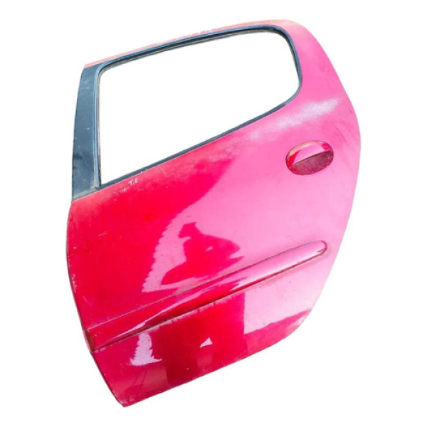 Porta Traseira Esquerda Peugeot 206 1.4 2001 2002 2003 2004 Traseira Esquerda Vermelho