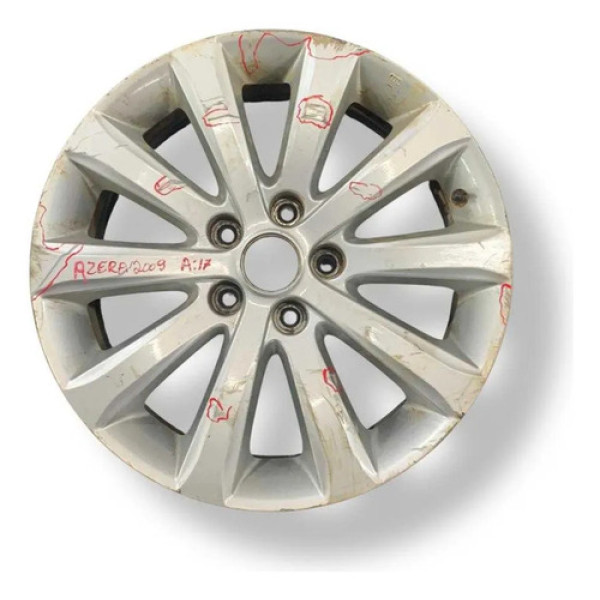 Roda Liga Aro 17 Com Detalhes Hyundai Azera 2008 2009 2010 Preto