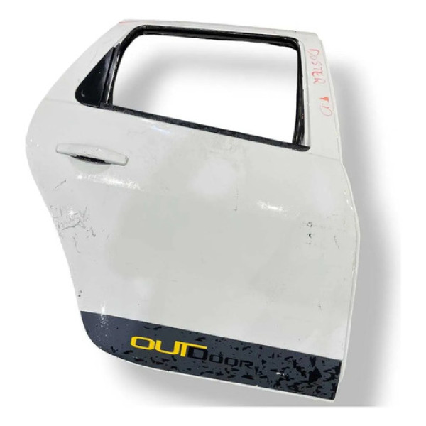 Porta Traseira Direita Renault Duster 2012 2013 2014 Detalhe Traseira Direito Branco