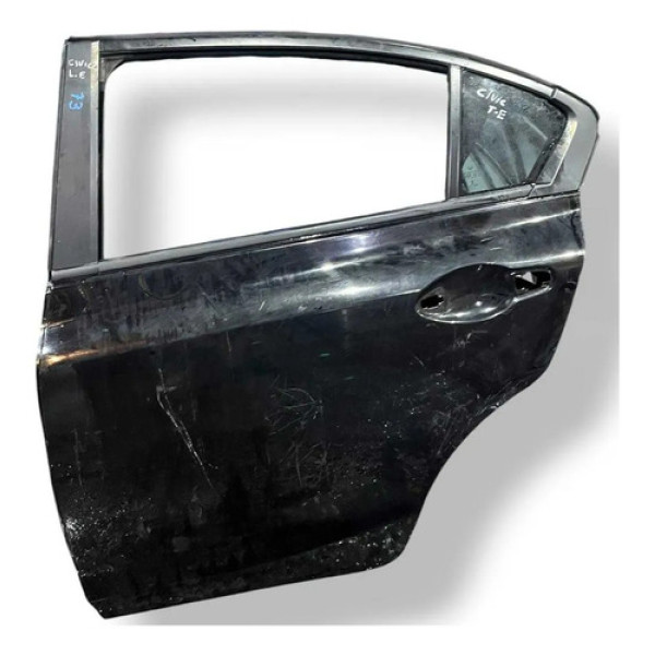 Porta Traseira Esquerda Honda Civic 2013 2014 2015 2016 Traseira Esquerdo Preto
