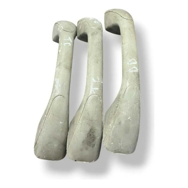 Kit Trio Alças Puxadores Teto Renault Duster 2.0 2014 2015 Branco