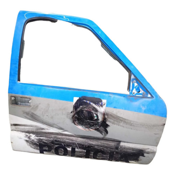 Porta Dianteira Direita Chevrolet Blazer 2009 2010 Detalhe Dianteira Direita Azul