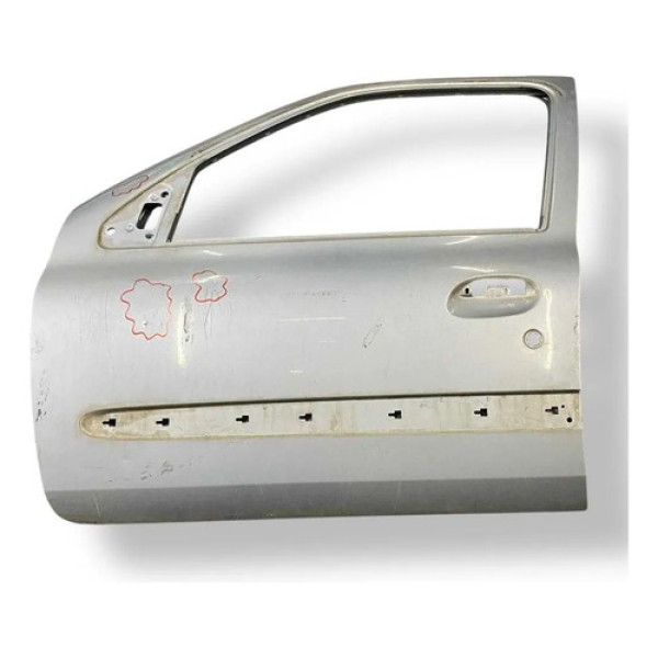 Porta Dianteira Esquerda Renault Clio 2007 2008 2009 Detalhe Dianteira Esquerdo Prateado