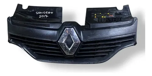 Grade Superior Dianteiro Renault Sandero 2013/16 - 26271784 Preto Brilhante