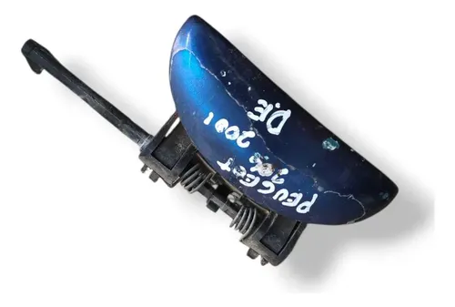 Maçaneta Externa Porta Dianteira Esquerda Peugeot 206 2001 Azul Dianteira