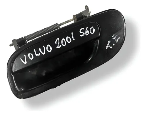 Maçaneta Externa Traseira Esquerda Volvo S60 2001 2002 Preta Traseira