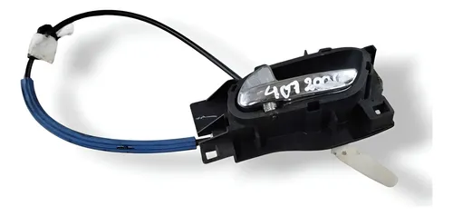 Maçaneta Interna Traseira Esquerda  Peugeot 407 Sw 2006 Prateado Traseira