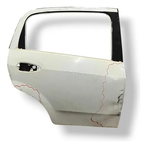 Porta Traseira Direita Fiat Punto 2013 2014 Detalhe Traseira Direita Branco