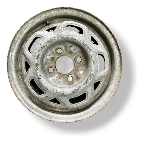 Roda Ferro Aro 13 Gm Chevrolet Monza Kadett Corsa 8 Furos Prateado