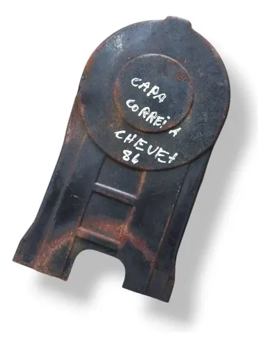 Capa Correia Dentada Chevrolet Chevette 1986 A 1994 Preto (usado, Com Sinais De Ferrugem)
