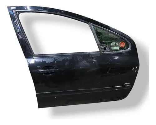 Porta Dianteira Direita Peugeot 307 - 2007 2008 2009 Detalhe Dianteira Direita Preto