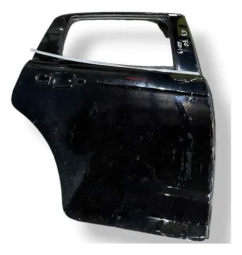 Porta Traseira Direita Citroen C3 2013 2014 2015 Preta Traseira Direta Preto