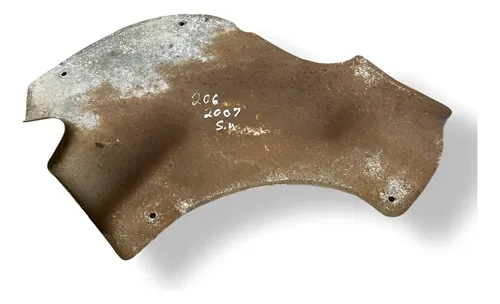 Protetor Calor Escapamento Peugeot 206 2007 2008 2009 2010 Prateado