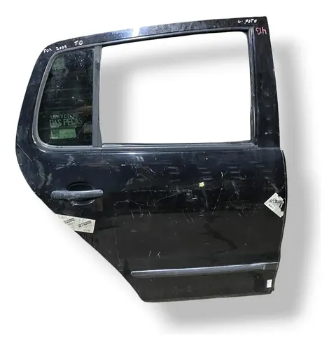 Porta Traseira Direita Volkswagen Fox 2009 2010 2011 Detalhe Traseira Direito Preto