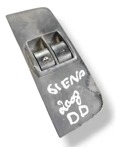 Moldura Botão Duplo Direit Vidro Fiat Siena 2008 735379269