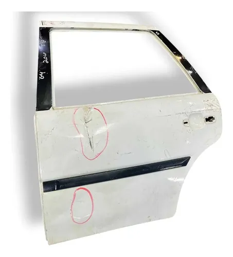 Porta Traseira Esquerda Volkswagen Gol G4 2006/2010 Detalhe Traseira Esquerdo Branco