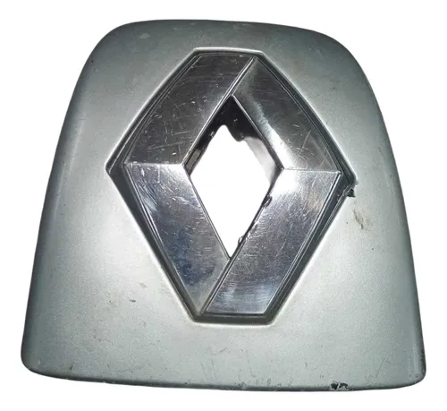 Emblema Tampa Traseira Renault Clio 2008 N0502524 Detalhe Prateado