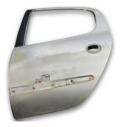 Porta Traseira Esquerda Peugeot 207 2011 2012 2013 Detalhe Traseira Esquerdo Prateado