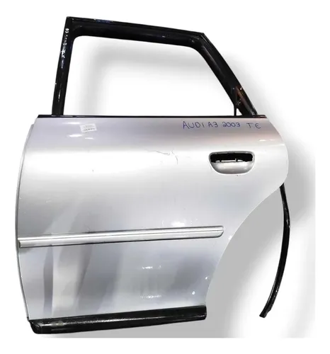 Porta Traseira Esquerda Audi A3 2001 2002 2003 2004 A 2006 Traseira Esquerdo Prateado