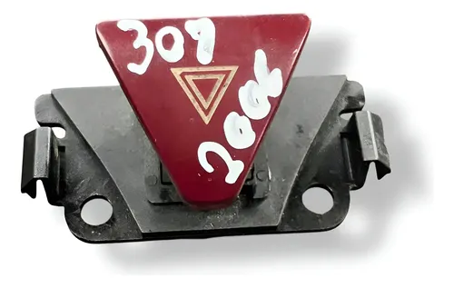 Botão Pisca Alerta Peugeot 307 1.6  2008 2009 2010 A 2011 Prateado