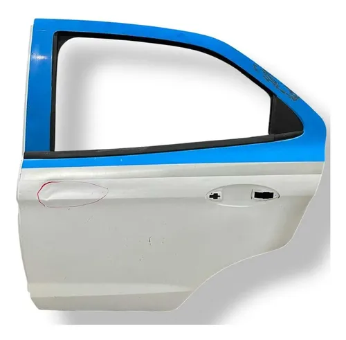 Porta Traseira Esquerda Ford Ka 2015 2016 A 2021 - Detalhe Traseira Esquerdo Branco
