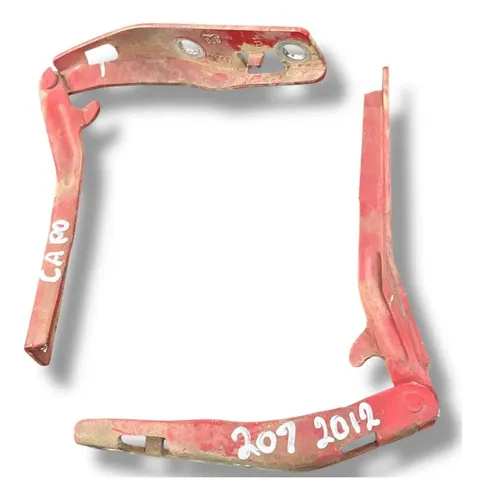Par Dobradiças Braço Esq/dir Capô Peugeot 207 2012/2013/2014