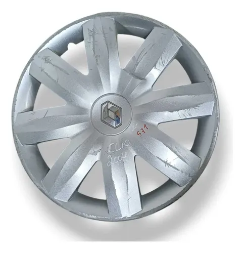Calota Roda Aro 14 Renault Clio 1.0 2004/2007 =2 8200453176 Prateado