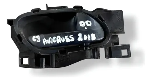 Maçaneta Interna Dianteira Direita Citroën C3 1.4 1904002 Preto Dianteira