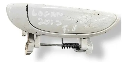 Maçaneta Ext Porta Tras Esq Renault Logan 2012/13 7700433 Branco Traseira