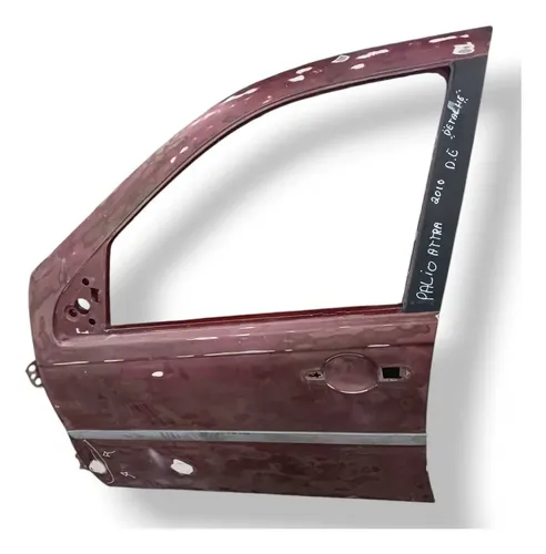 Porta Dianteira Esquerda Fiat Palio Attractive 2010 Detalhe Dianteira Esquerdo Vermelho