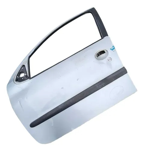 Porta Dianteira Esquerda Peugeot 206 4p 2001 A 2004 Detalhe Dianteira Esquerda Prateado