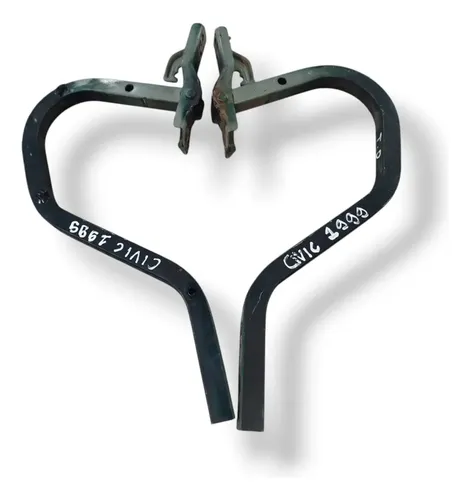 Par Braço Tampa Traseira Honda Civic 1999 2000 2001 Preto
