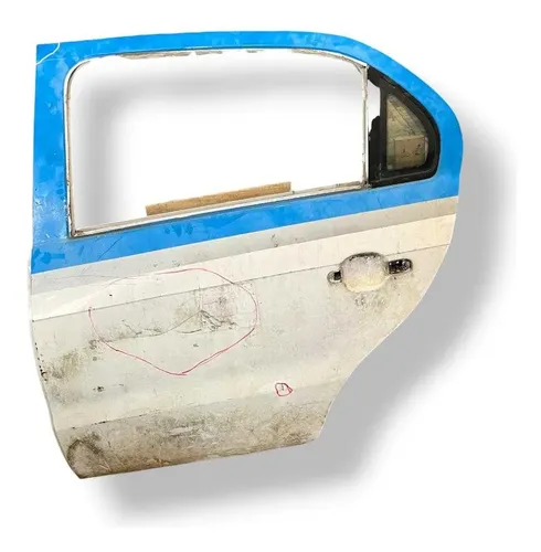Porta Traseira Esquerda G6 Voyage 2014/2016 Original Detalhe Traseira Esquerdo Branco