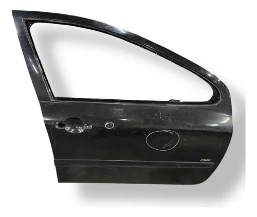 Porta Dianteira Direita Peugeot 307 2008 2009  2010 Detalhe Dianteira Direita Preto