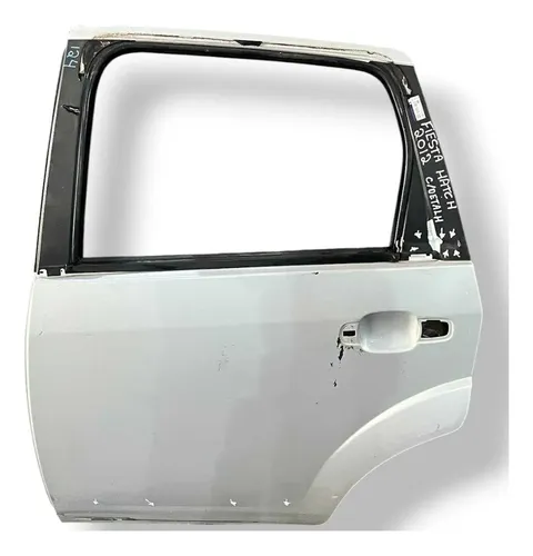Porta Traseira Esquerda Ford Fiesta Hatch 2004/2012 Detalhe Traseira Esquerdo Prateado
