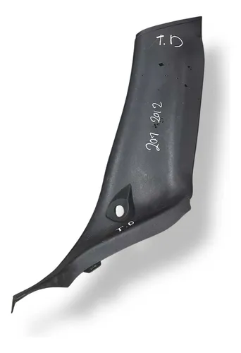 Moldura Lateral Traseiro Direito Peugeot 207 2012 9683618477 Preto