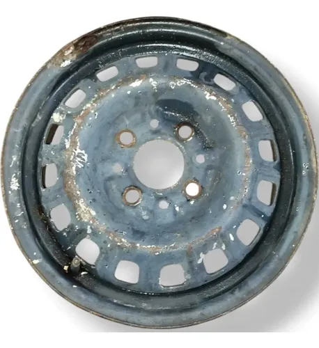 Roda Ferro Fiat Aro 13  Mobi  Siena Uno  Palio Preto