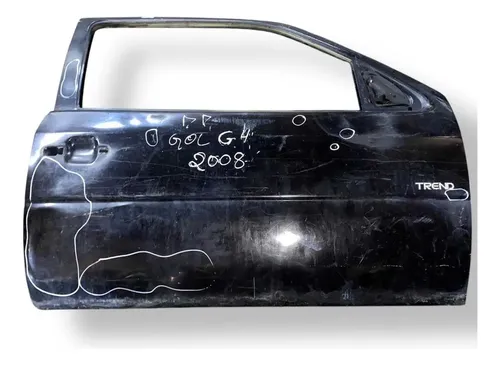 Porta Dianteiro Direito Volkswagen Gol 2008 A 2010 Detalhes Dianteira 10 Preto