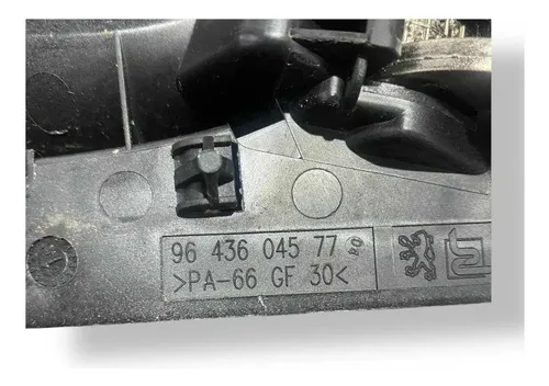 Maçaneta Interna Dianteira Esquerda Peugeot 307 9643604577 Preto Traseira
