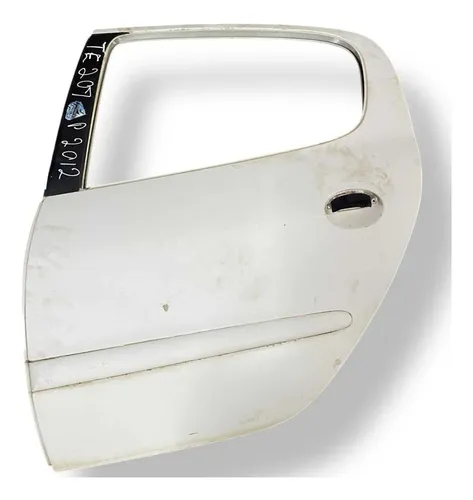 Porta Traseira Esquerda Peugeot 207 Passion 1.4 2011 A 2013 Traseira Esquerdo Branco
