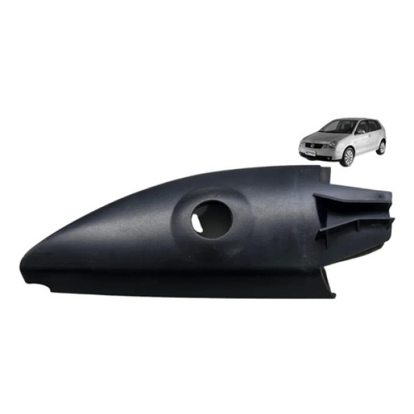 Moldura Interna Retrovisor Esquerdo Vw Polo 03/06 Preto